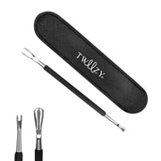 Cuticle Pusher & Fork Trimmer with Pouch